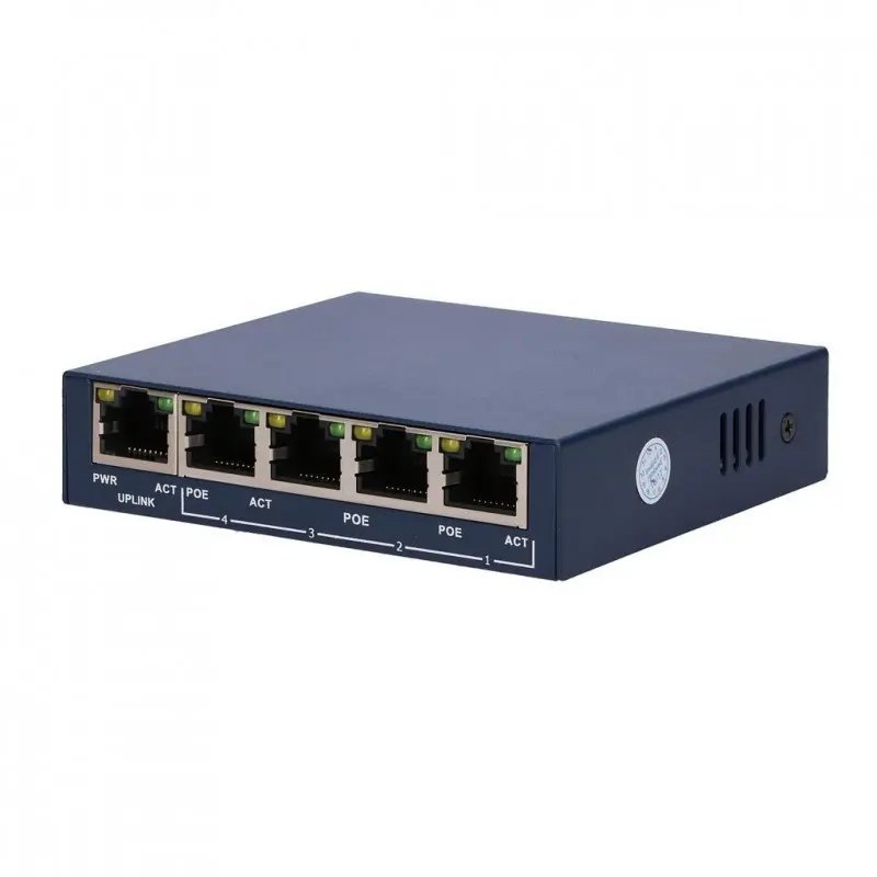 Extralink EUROS 4 Port 10-100MBPS POE Switch 802.3AF 60W 15.4W Per Port