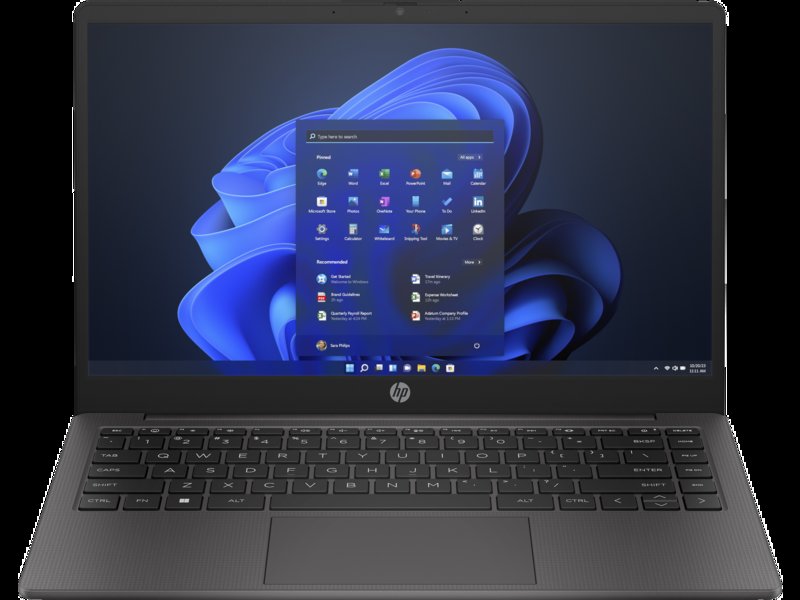 HP 240 G10 Notebook PC 13th Gen Intel Core i5-1335U 14" FHD Display 8GB DDR4 3200 DIMM RAM 512GB PCIe NVMe SSD Intel UHD Graphics 720p HD Camera Dark Ash Silver