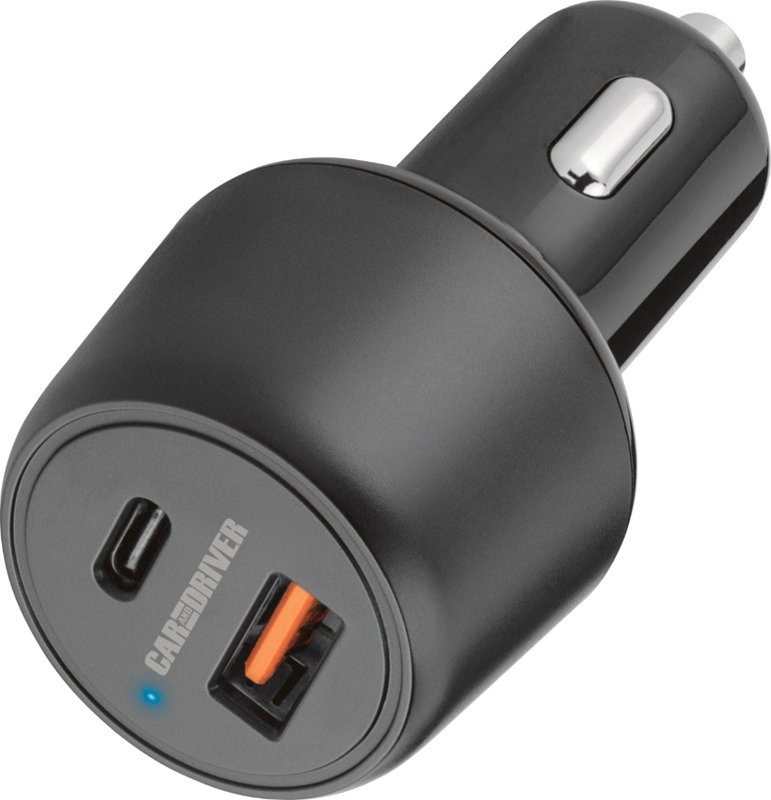 Galactic 18w Max Power Quick Car Charger GUC-001 Premium Quality Charger for IOS Android Dual Port USB And Type C