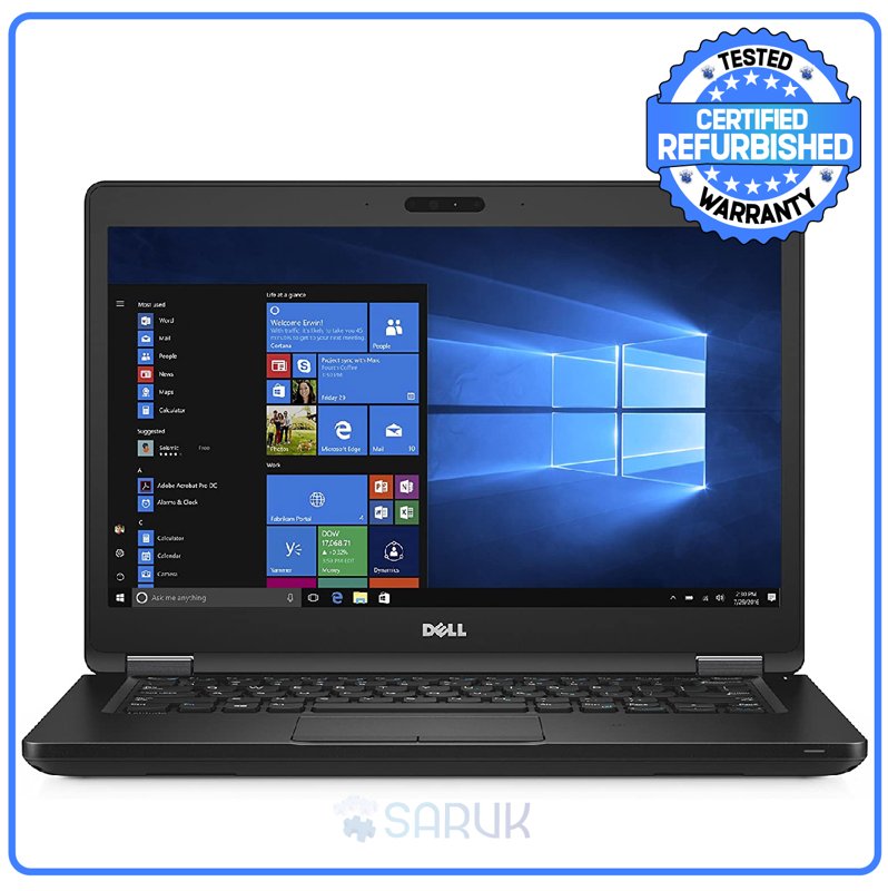 Dell Latitude 5480 6th Gen Intel Core i5 8GB RAM 256GB SSD 14" HD Display Intel HD Graphics 620 Bluetooth Webcam WiFi FreeDOS Ex Uk 6 Months Warranty