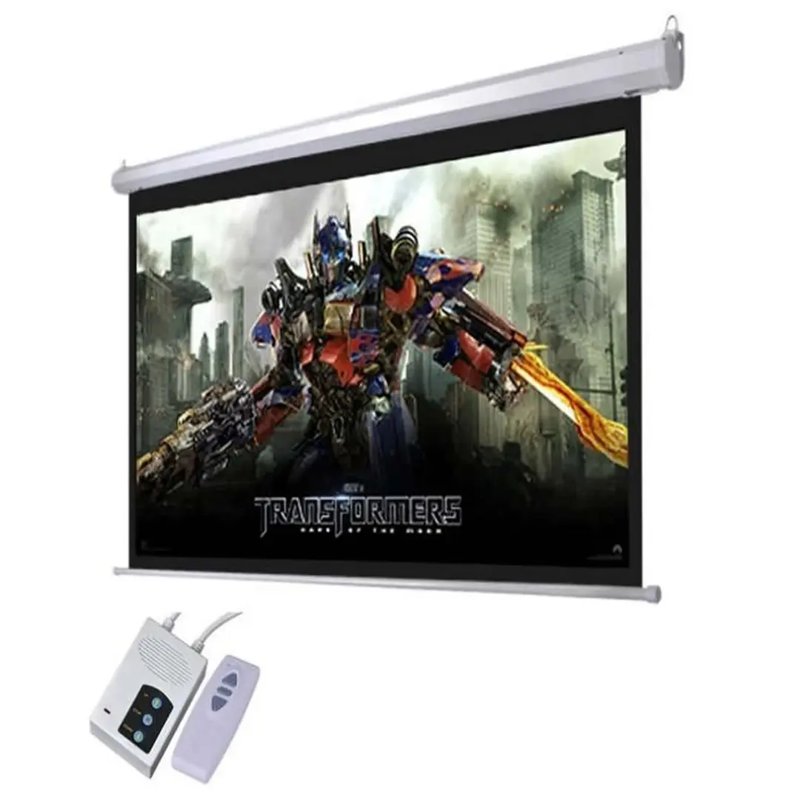 180 x 180 electric projector screen