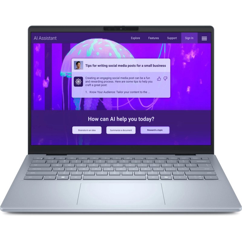 Dell 14 Plus  2-in-1 AI Laptop Intel Core Ultra 9 288V 32GB RAM 1TB SSD 14" Touchscreen 2K Full HD+ Display Intel Arc Graphics Intel AI Boost Windows 11 Home 1 Year Warranty