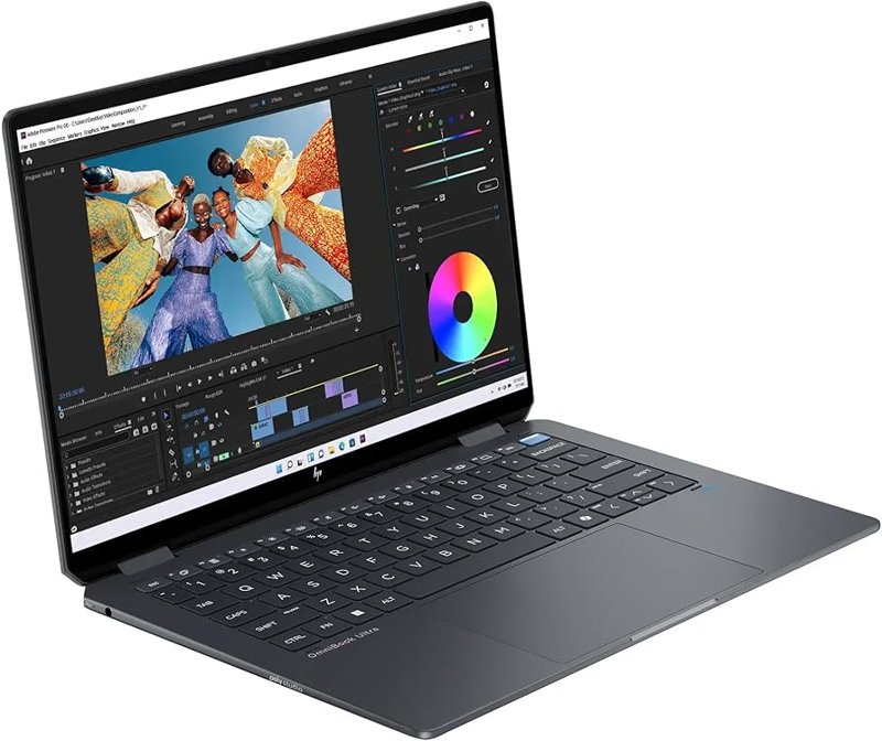 HP OmniBook Ultra Flip 14-fh0002nia 2-in-1 Laptop Intel Core Ultra 7-256V 16GB RAM 512GB SSD 14" 3K OLED Touchscreen Display Intel® Arc™ Graphics Poly Studio with Quad Speakers Fingerprint Reader Backlit Keyboard 1 Year Manufacturer Warranty- B67DBEA