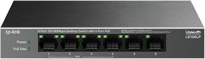 Tp-link 6-Port 10/100Mbps Desktop Switch with 4-Port PoE+ LS106P