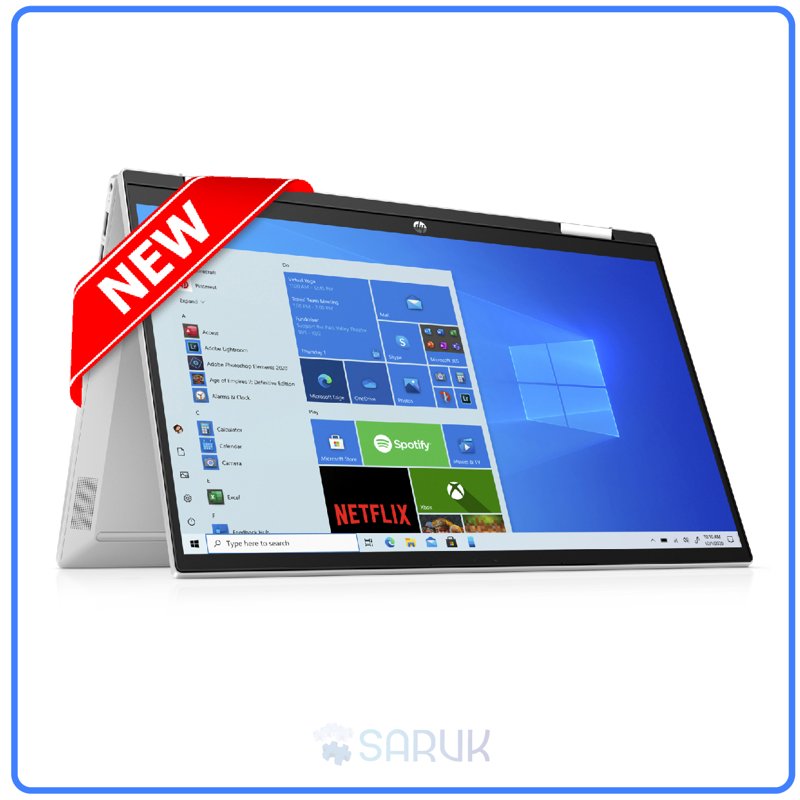 HP Pavilion x360 Convertible 15-er0xxx 11th Gen Intel Core i7-1165G7 8GB RAM 256GB SSD 15.6" FHD LED Touch Screen Display Bluetooth Webcam WiFi Windows 11 Home 1 Year Dealership Warranty