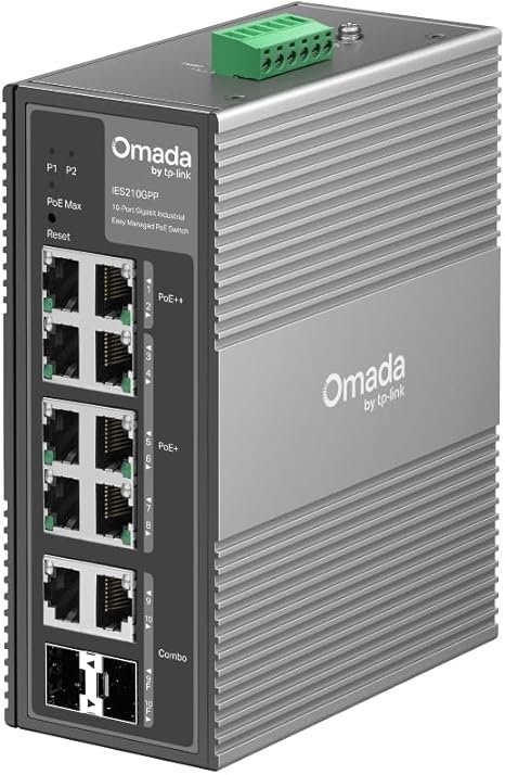 TP-Link IES210GPP Omada 10 Port Gigabit Industrial Easy Managed Switch