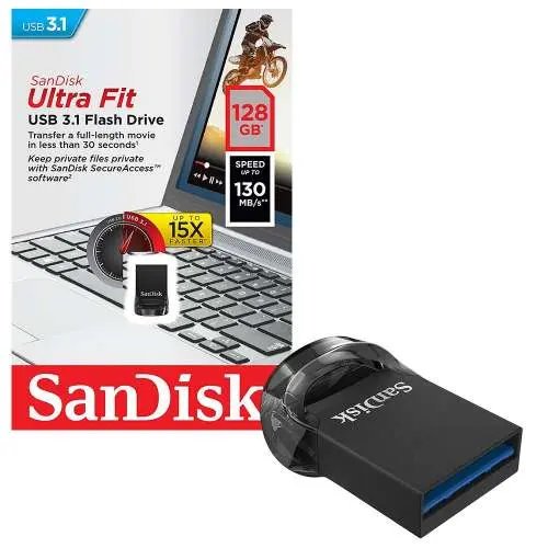 SanDisk 128GB Ultra Fit USB 3.1 Flash Drive