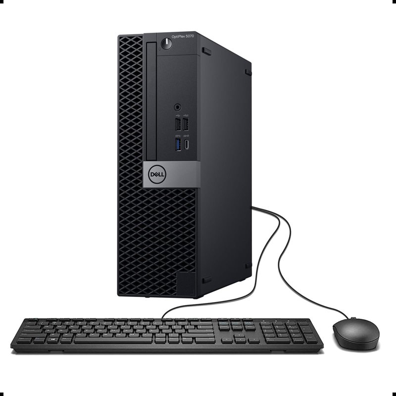 Dell OptiPlex 5070 Small Form Factor SFF 9th Gen Intel Core i5-9500 8GB RAM 500GB HDD Integrated Intel UHD 630 Windows 10 Pro Desktop