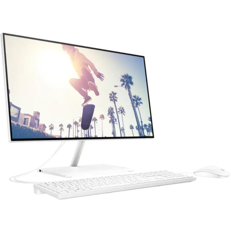 HP All-in-One 24-CB1021NH Intel Core i5-1235U 8GB RAM 256GB SSD 23.8" Full HD Display Intel Iris X Graphics FreeDOS Bundle All-in-One PC