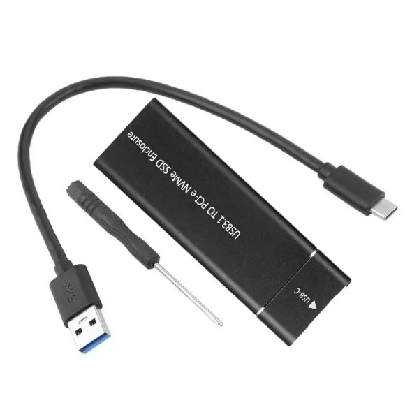 Single Notch SSD Casing USB 3.0 To M.2 SSD Enclosure