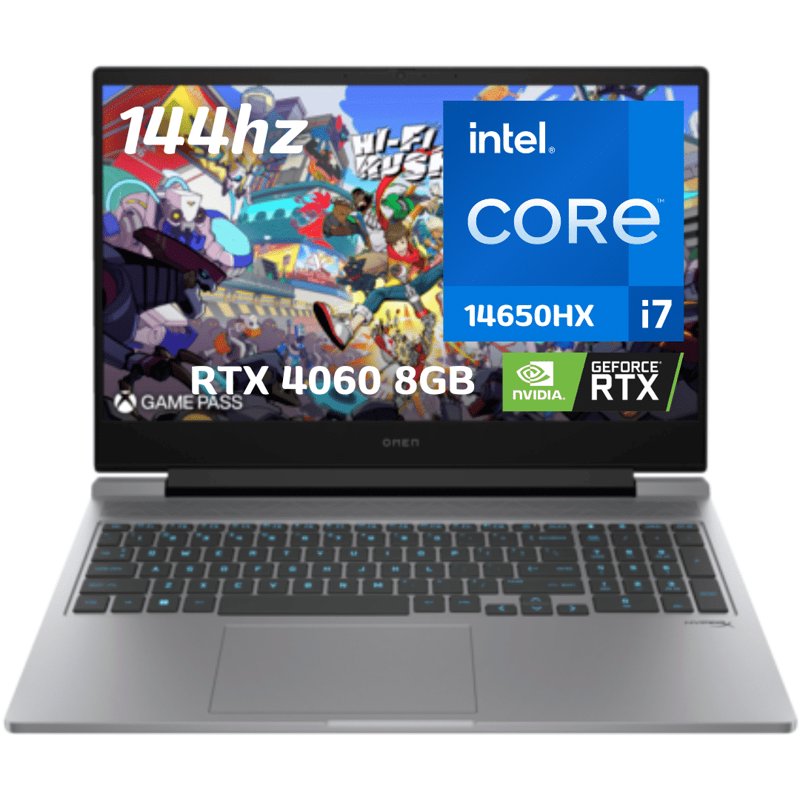 HP Omen 16-ea0073cl Gaming Laptop 14th Gen Intel Core i7-14650HX 32GB RAM 1TB SSD 16.1" FHDIPS LED Display 8GB GDDR6 NVIDIA GeForce RTX 4060 Graphics Windows 11 1 Year Manufacturer Warranty