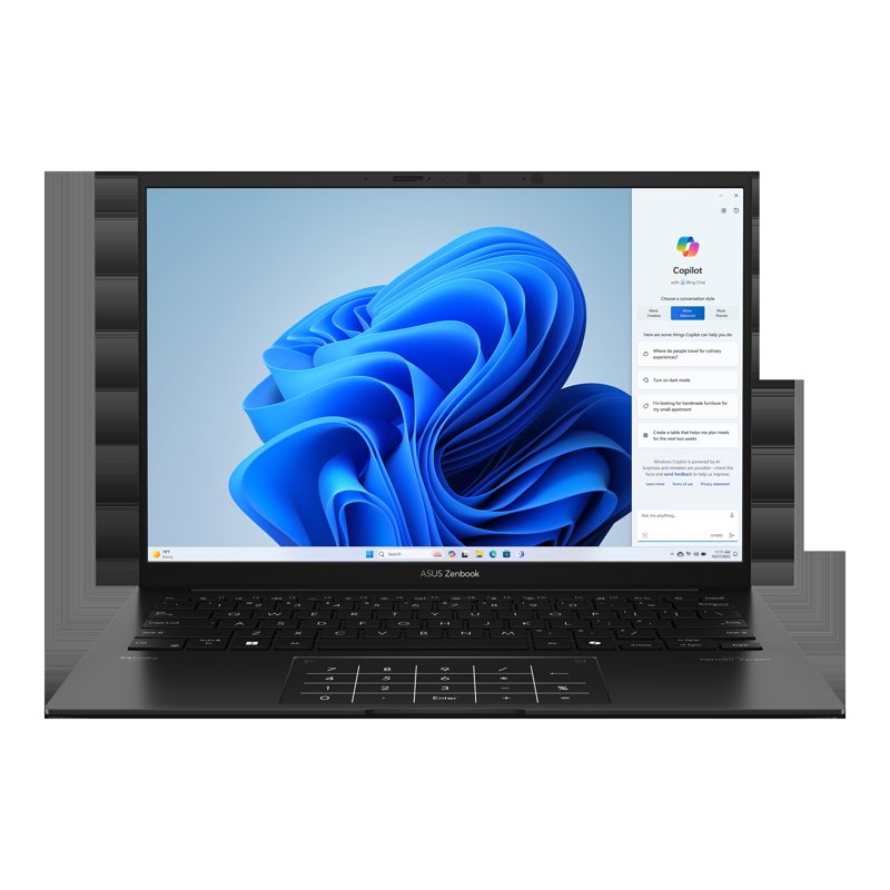 ASUS ZenBook 14 UM3406KA AMD Ryzen™ AI 7 350 Processor 16GB RAM 1TB SSD 14" 3K OLED 120Hz Display AMD Radeon Graphics Backlit Keyboard With Copilot Key Windows 11 Home 1 Year Manufacturer Warranty