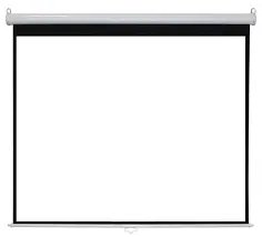 Generic 300x300cm Manual Pull Down Projector Screen Ready Slow Retract Mechanism