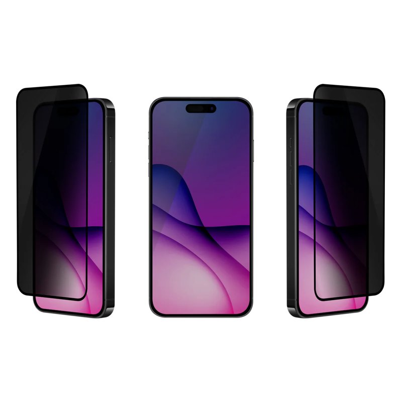 iPhone 16 Pro Max Privacy Full Glue Tempered Glass Screen Protector