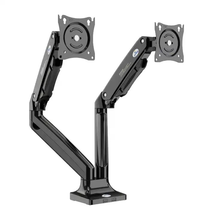 ZENO M8D Computer Monitor Double Arm VESA Monitor Stand For Desk Mount Basic Monitors Bracket Holder 17"-32"