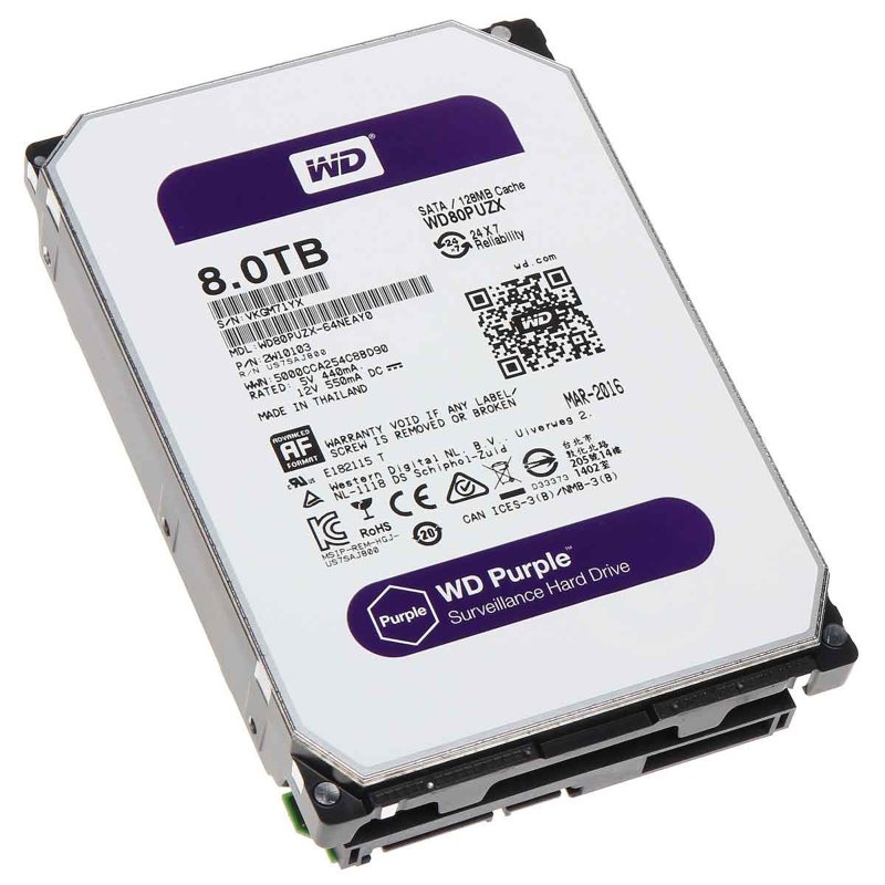 WD 8TB Surveillance Hard Drive