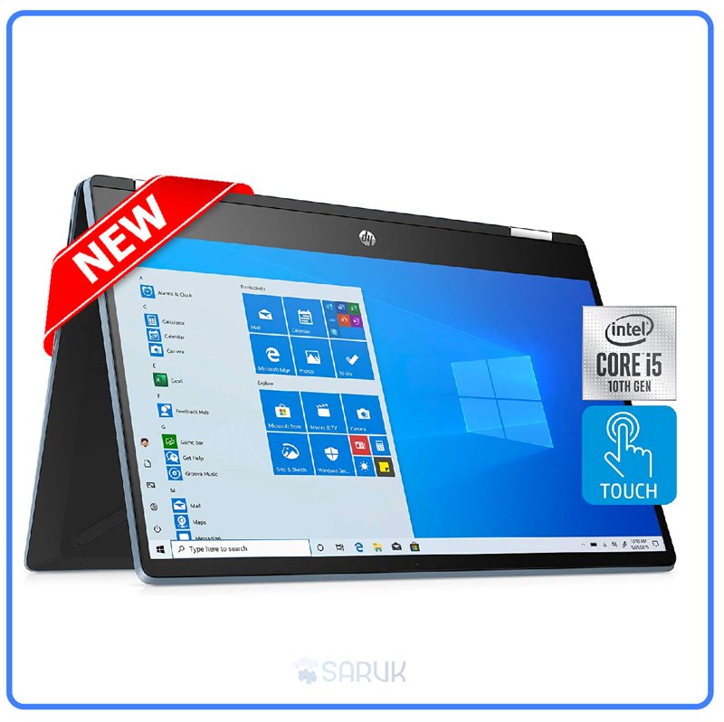 HP Pavilion 14-dh2041wm x360 Convertible 10th Gen Intel Core i5-1035G1 8GB RAM 256GB SSD 14" FHD Touchscreen Intel UHD Graphics Windows 10 Pro WiFi Bluetooth 1 Year Warranty