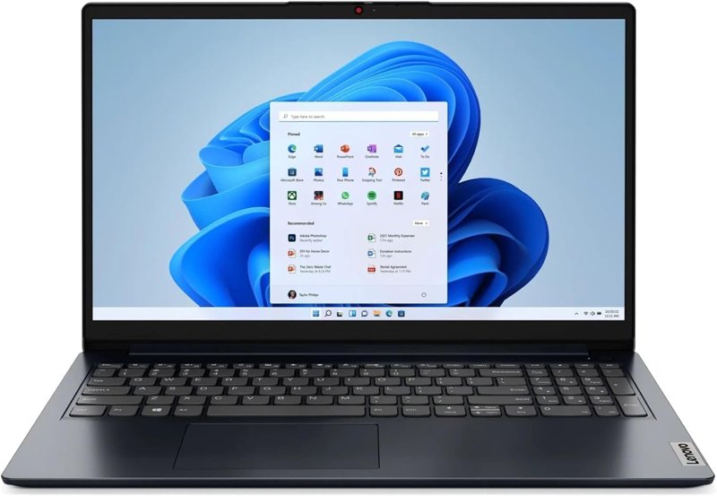 Lenovo IdeaPad 1 15AMN7 AMD Ryzen 5 7520U 8GB RAM 512GB M.2 PCIe NVMe SSD 15.6" FHD Anti-glare Display AMD Radeon 610M Graphics 720P HD Camera Brand New 1 Dealership Warranty