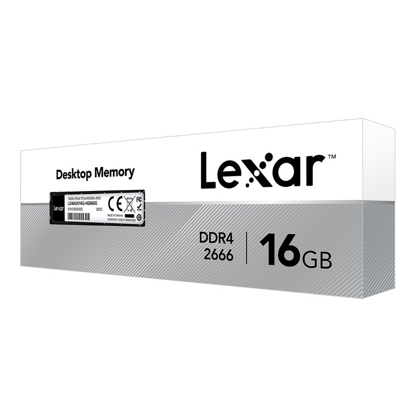 Lexar DDR4-2666 UDIMM Desktop RAM 16GB RAM Desktop Memory