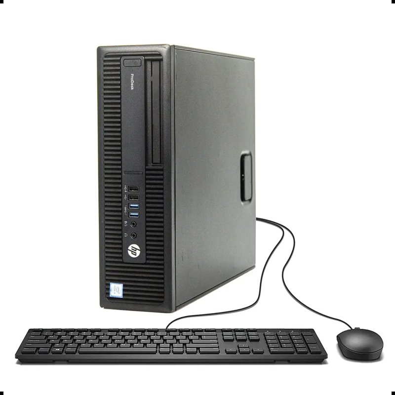 HP ProDesk 600 G2 SFF Desktop 6th Gen Intel i5 Quad-Core 8GB DDR4 256GB SSD CPU Only Plus Keyboard & Mouse