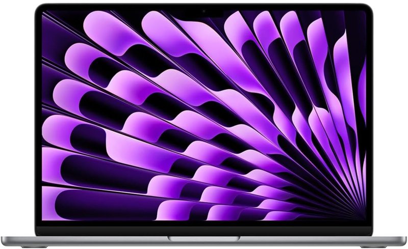 Apple MacBook Air Laptop Apple M3 Chip CPU 13" Liquid Retina Display 8GB RAM 256GB SSD Storage Backlit Keyboard 1080p FaceTime HD Camera Force Touch Trackpad Touch ID Sensor