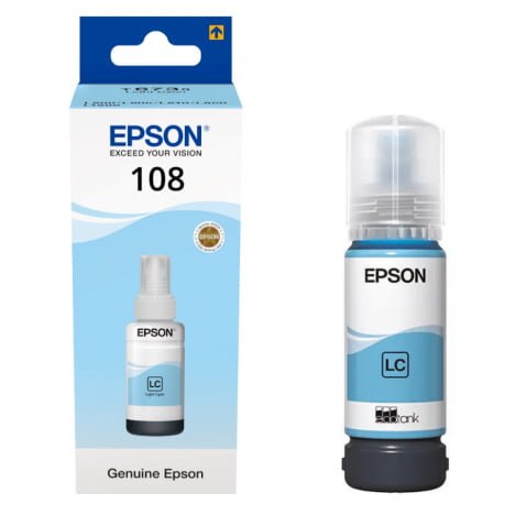 Epson 108 EcoTank Pigment Light Cyan Ink