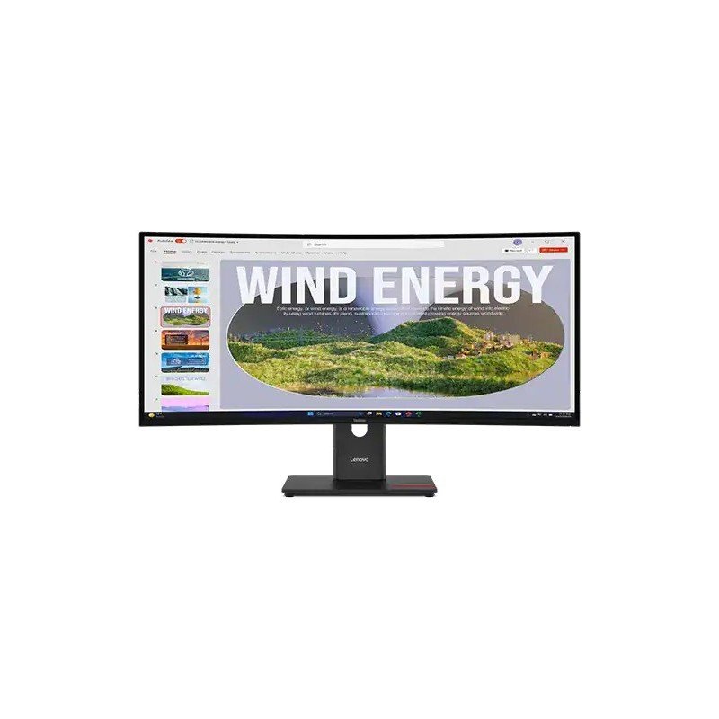 Lenovo ThinkVision T34WD-40 34" WQHD Display Ultrawide Curved Monitor