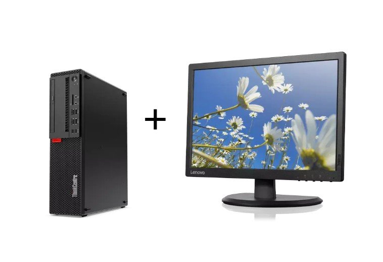 Lenovo ThinkCentre M710e Desktop 7th Gen Intel Core i5 @3.0GHz 8GB RAM 500GB HDD CPU Keyboard Mouse & 22" HD Anti-Glare Monitor 