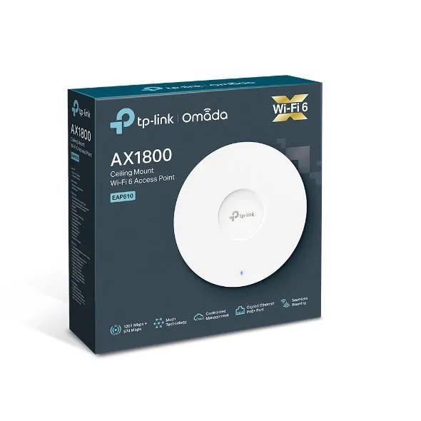 TP-Link AX1800 Ceiling Mount WiFi 6 Access Point - TL-EAP610