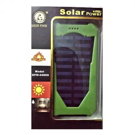 Solar Power Bank 6000mAh GPW-6086S