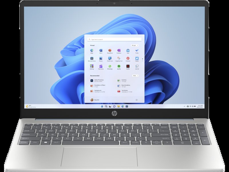 HP Laptop 15-fd0011nx (8F1S1EA) 13th Generation Intel Core i3-1315U 512GB PCIe NVMe M.2 SSD 8GB DDR4-3200 MHz RAM  Intel UHD Graphics 15.6" FHD Display HP True Vision 720p HD Camera Windows 11 Home 