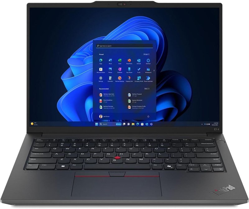 Lenovo ThinkPad E14 Gen 6 Intel Core Ultra 7 155H 32GB RAM 1TB SSD 14" Anti-Glare Full HD Display Bluetooth WiFi FHD Hybrid IR Camera Intel Iris Xe Graphics Audio by Harman Backlit Keyboard Brand New 1 Year Manufacturer Warranty