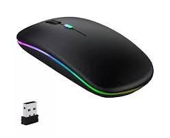 HP W10 RGB Mouse Dual Mode Rechargeable Bluetooth Wireless Silent Click Mouse