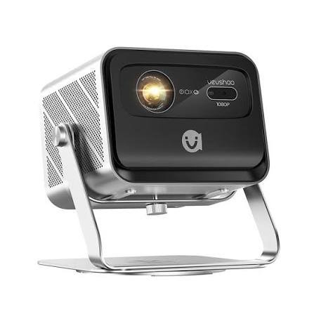 VEVSHAO V80 4K Mini Projector Full HD1080P 2200 ANSI Lumens Android 11.0 WiFi 6 LED Video Home Movie Theater Projector