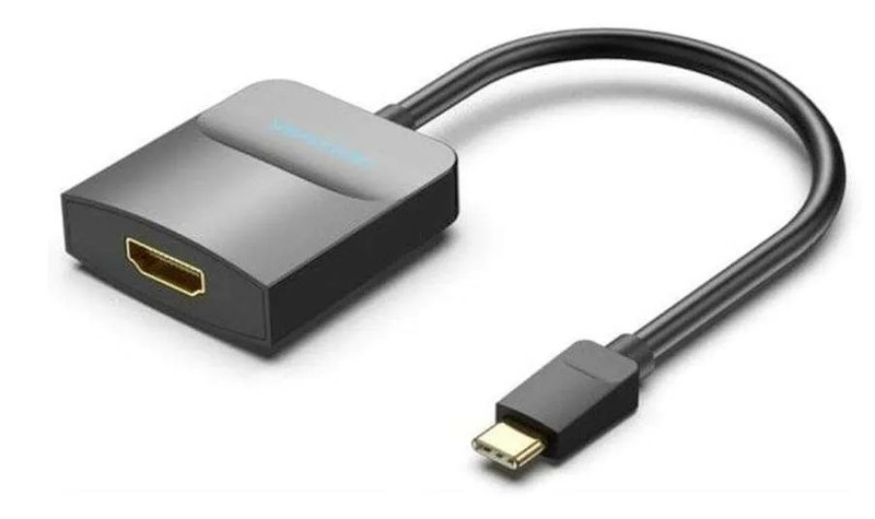 Vention Type-C To HDMI Adapter 0.15M Black ABS Type TDCBB