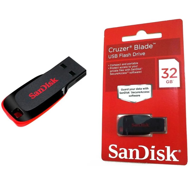 Sandisk Cruzer Blade USB 32GB Flash Drive