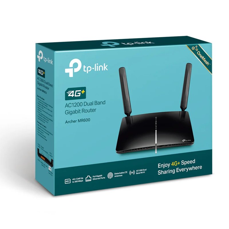 TP-Link 4G+ Cat6 AC1200 Wireless Dual Band Gigabit Router TL-ARCHER MR600