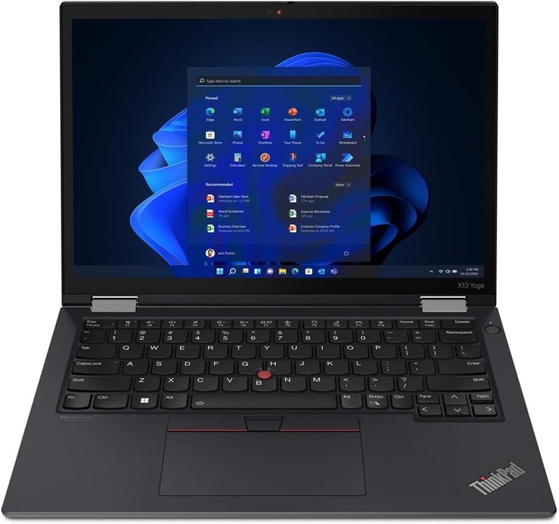 Lenovo ThinkPad X13 Gen 5 Business Laptop 13.3" 1920 x 1200 Touch Intel-12 Core Ultra 7 165U 16GB LPDDR5 512GB SSD Backlit Keyboard Wi-Fi 6E Thunderbolt 4 5.0MP IR Camera 3 Years Warranty