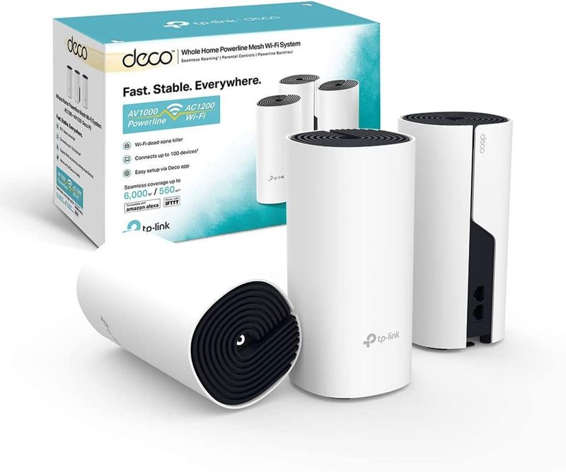 TP-Link TL-DECO P9 (3 Pack) AC1200 + AV1000 Whole Home Powerline Mesh WiFi System -TL-DECO P9