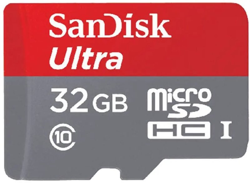 Micro SanDisk Ultra 32GB Class 10 SDHC UHS-I Memory Card Up to 90 MB/S Grey/Black