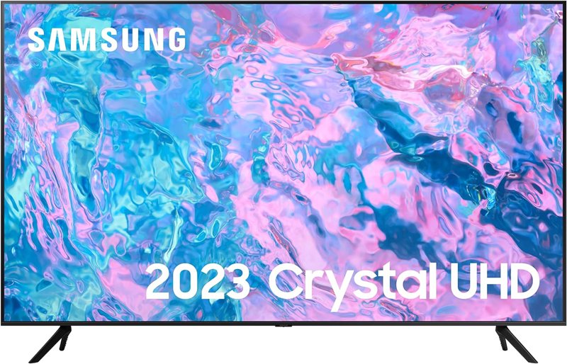 Samsung 65" CU7100 UHD HDR Smart TV (2023) - 4K Crystal Processor Adaptive Sound Audio PurColour, Built In Gaming TV Hub Streaming & Video Call Apps And Image Contrast Enhancer
