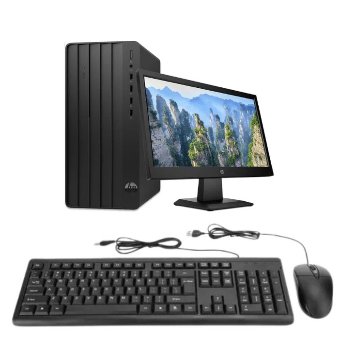 HP EliteDesk 600 G9 Tower PC 12th Gen Intel Core i5-12500 16GB RAM 1TB HDD Plus 128GB SSD Intel UHD Graphics 770 Plus HP USB Keyboard & Mouse and 18.5" Ex UK Monitor