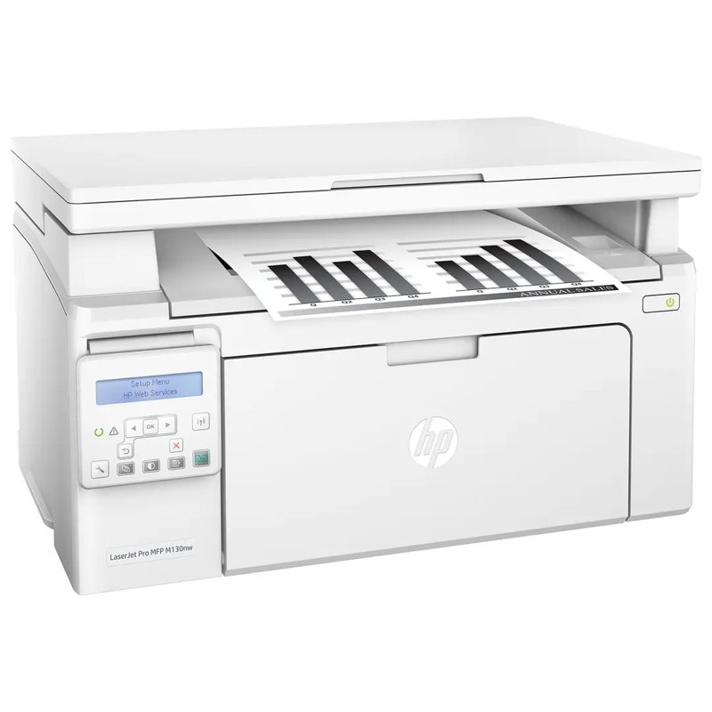HP LaserJet Pro MFP M130nw Black & White Wireless Print-Scan-Copy Wireless Laser Printer White