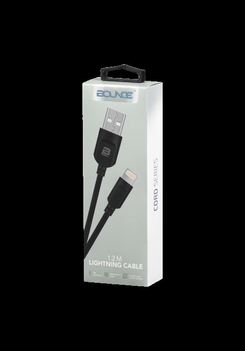 Bounce Cord 1.2m Lightning Cable BO-20005-BK