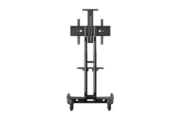 NB North Bayou AVA1500-60-1P Standing Mobile TV Cart Heavy Duty Rolling TV Stand with Wheels for 32 to 75 Inch LCD LED OLED Plasma Flat Panel Screens 32"–75"