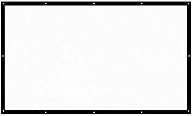 150" Simple Foldable Projector Cloth Screen White