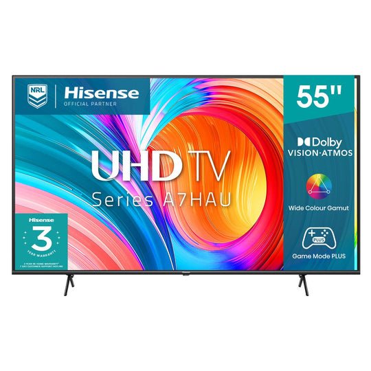 Hisense 55" A7 Series VIDAA OS UHD 4K TV 55A7G