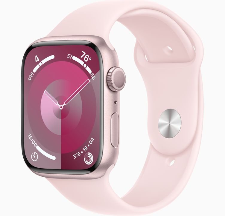 Apple watch Series 9 45mm black/Pink