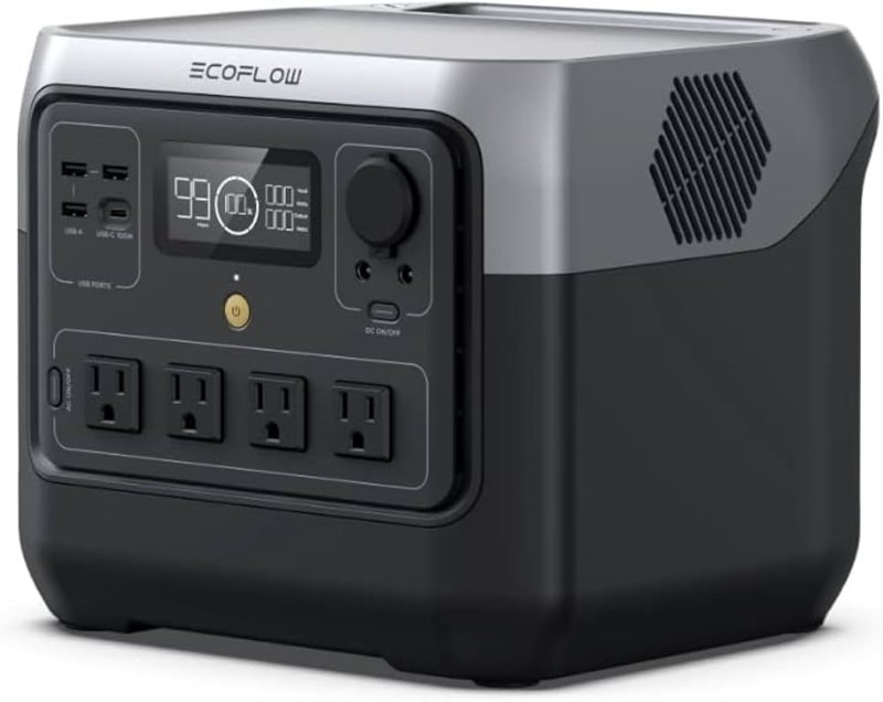 EcoFlow RIVER 2 Pro Portable Power Station (800W, 768Wh) - ZMR620-B-UK