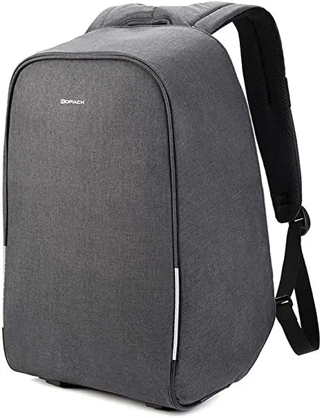 Securepack Best Anti-Theft USB Charging Travel Backpack - Gray